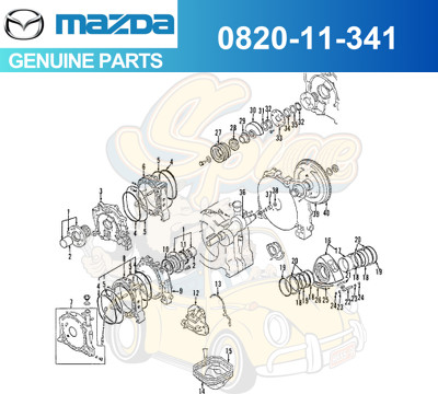 Oil ring set rotary - o,