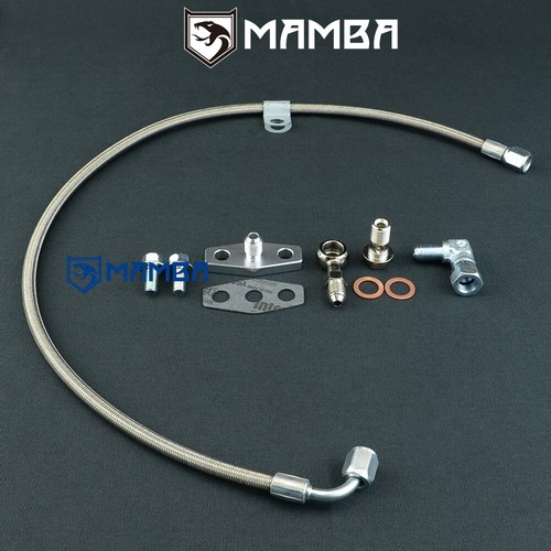 Turbo oil feed - line, for